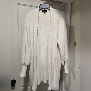 Express Open-Front Eyelash Cardigan